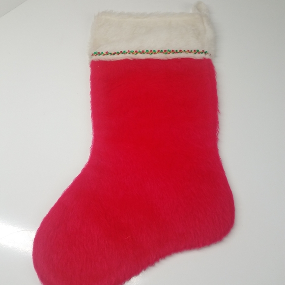 Vintage Red Christmas Stocking - Picture 11 of 14